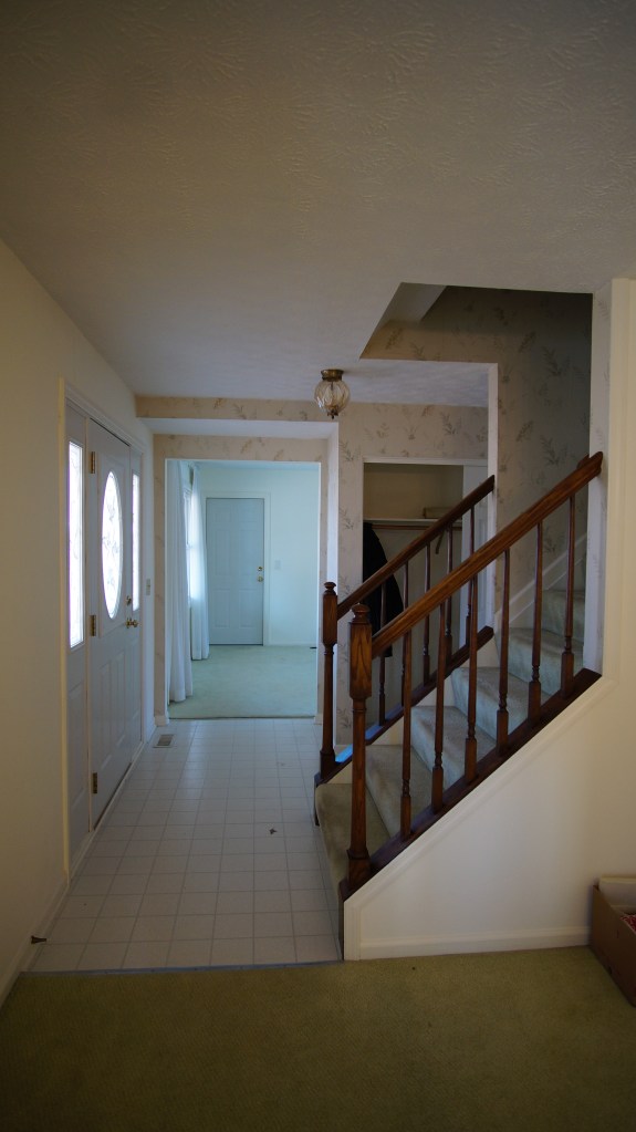 Foyer from the side, looking into the Family Room